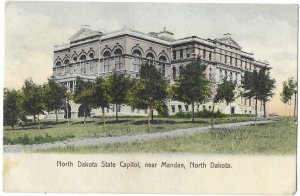 North Dakota State Capitol near Mandan North Dakota  Stamped