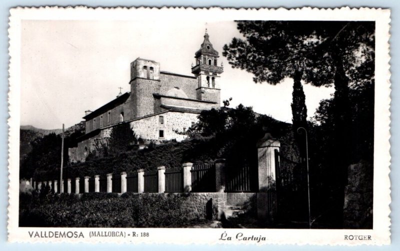 RPPC VALLDEMOSA Mallorca La Cartuja SPAIN Rotger Foto Postcard