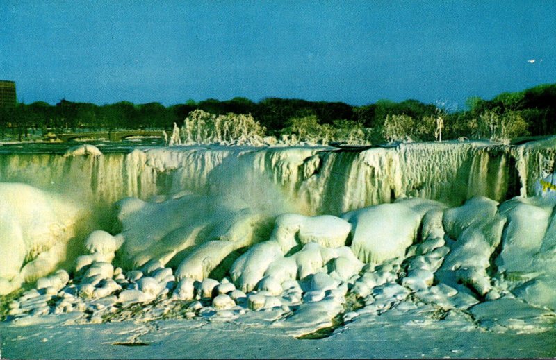 Canada Niagara Falls American Falls In Winter Splendour