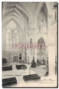 Postcard Old Lorraine Toul Illustree Transept of the Cathedral