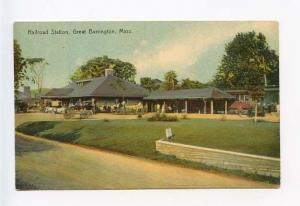 Great Barrington MA Railroad Depot Station Postcard