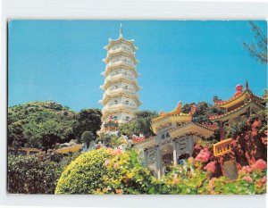 Postcard A view of the Haw Par Mansion, Tiger Balm Garden, Hong Kong, China