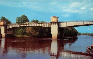 Yazoo City Mississippi~Route 16? Bridge Spanning River~1960s Postcard