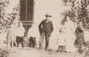 RPPC Rural Wyoming Family circa 1910 - (Found with other Wyoming cards)