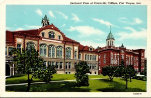 Indian Fort Wayne Sectional View Of Concordia College Curteich