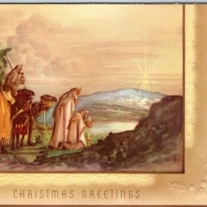 c1930s Palestinian Holy Land Christmas Greetings Card Jesus Jefferies Manz 5A