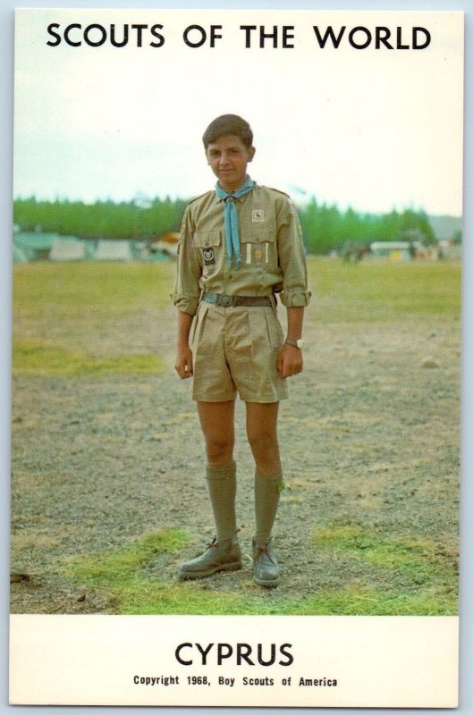 c1968 Cyprus Scouts Of The World Boy Scouts Of America Youth Vintage Postcard