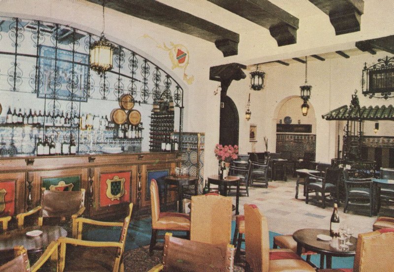 Martinez Spanish London Piccadilly Restaurant Lounge Advertising Postcard