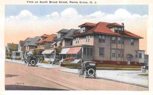 South Broad Street Penns Grove New Jersey 1920c postcard