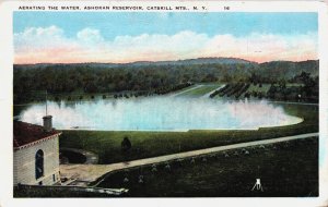 USA NY Catskill Mts. Aerating the Water Ashokan Reservoir Vintage Postcard C224