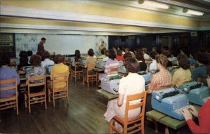 Knoxville Tennessee TN Business College Classroom Vintage Postcard