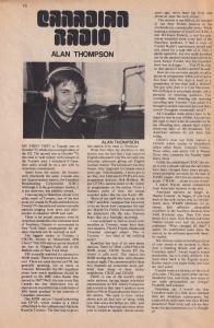 Stuart Henry Capital Canadian Radio Keith Ashton 1975 Magazine