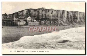 Old Postcard Treport Casino Cliff