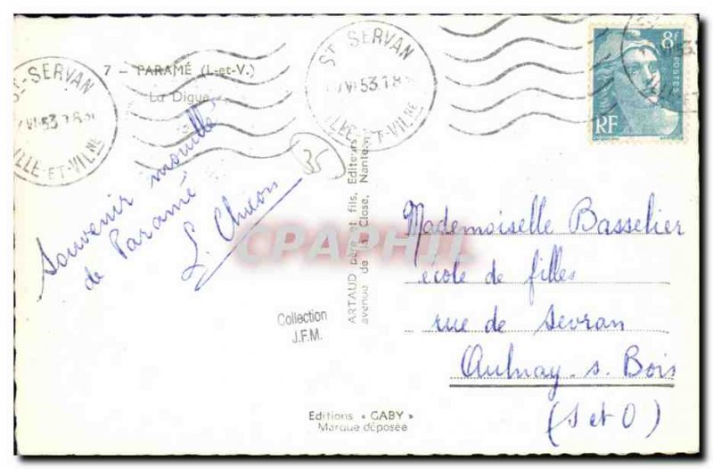 Modern Postcard Parame La Digue
