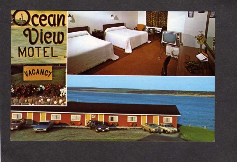 NS Ocean View Motel Cheticamp Nova Scotia Canada Carte Postale Cabot Postcard