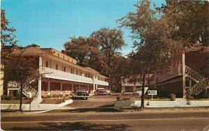 Automobiles Community Court Motel Postcard Saratoga Springs New York Dexter 9604