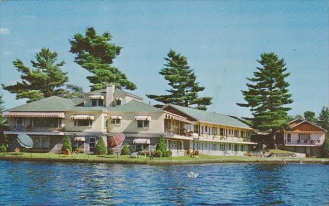 New York Saranac Lake Gauthier's Lake Flower Motel Lake Placid Road Route 86