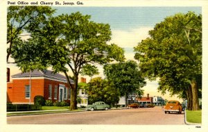 GA - Jesup. Post Office & Cherry St