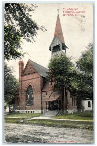 1907 St. Andrews Episcopal Church Exterior Building Chapel Waverly Iowa Postcard