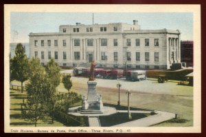 h2073 - TROIS RIVIERES Quebec Postcard 1930s Post Office