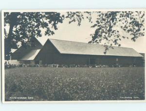 old rppc LONG BARN BUILDING Konferensladan Torp - Country Of Sweden HM2206