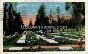 Moravian Cemetery in Winston-Salem, North Carolina