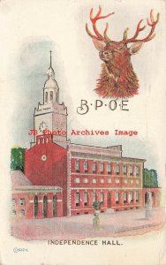 PA, Philadelphia, Pennsylvania, Independence Hall, BPOE, G.L. Thompson No 2032-1