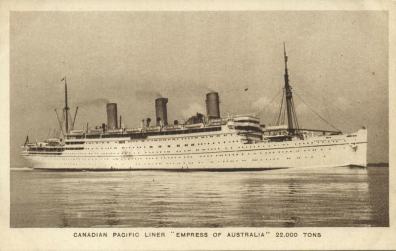 Canadian Pacific Line Steamer Empress of Australia (1920s)