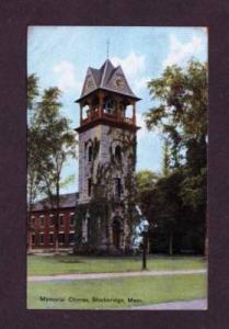 MA Memorial Chimes STOCKBRIDGE MASS 1910 POSTCARD PC