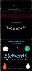 Matchbook Cover Elements in the Strip Pittsburgh PA Camel Cigarettes MB172