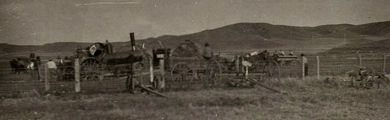 1930s Horses Wagons Farmers Fields Real Photo Postcard 6-23 