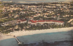 Aerial View CASA MARINA HOTEL Key West, FL c1920s Hand-Colored Vintage Postcard