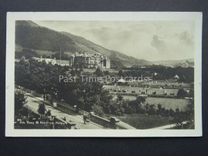 Cumbria KESWICK Fitz Park & Keswick Hotel shows TENNIS MATCH - Old RP Postcard