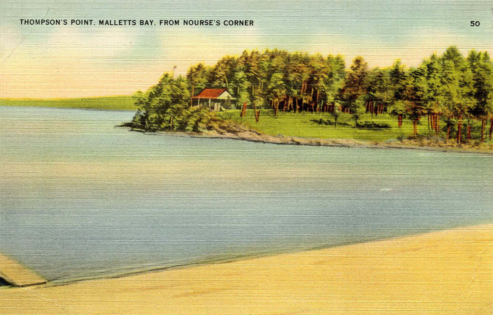 VT Lake Champlain. Malletts Bay, Thompson's Point United States