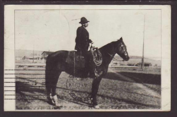 Man on Horseback Postcard 