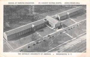 Washington DC Catholic University School of Nursing Vintage Postcard AA59985