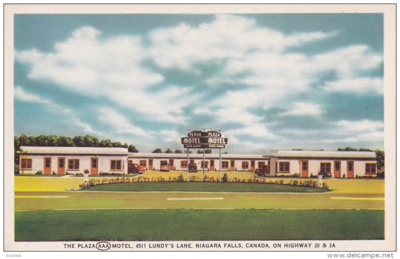 Plaza Motel , nIAGRA FALLS , Ontario , Canada, 40-60s