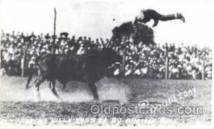 Reproduction - Pancho Villa Tossed By Braman Bull Western Rodeo Cowboy Unused 