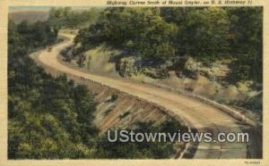 Highway Curves - Mt Gayler, Arkansas AR  