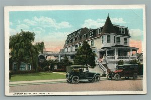 WILDWOOD NJ ARCADIA HOTEL ANTIQUE POSTCARD