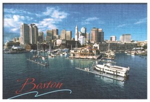 Waterfront High Rise Building Modern City Boston Massachusetts Vintage Postcard