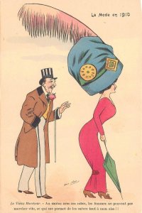 FRANCE COMIC ROMANCE GLAMOUR ARTIST SIGNED XAVIER SAGER POSTCARD (1910)