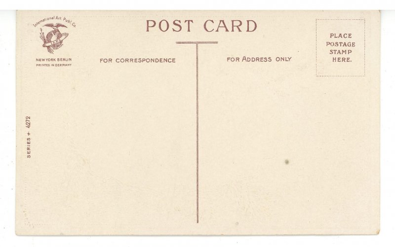 Greeting - Christmas.     (glitter, stains)