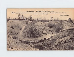 Postcard Cimetière de La Neuvillette Reims France