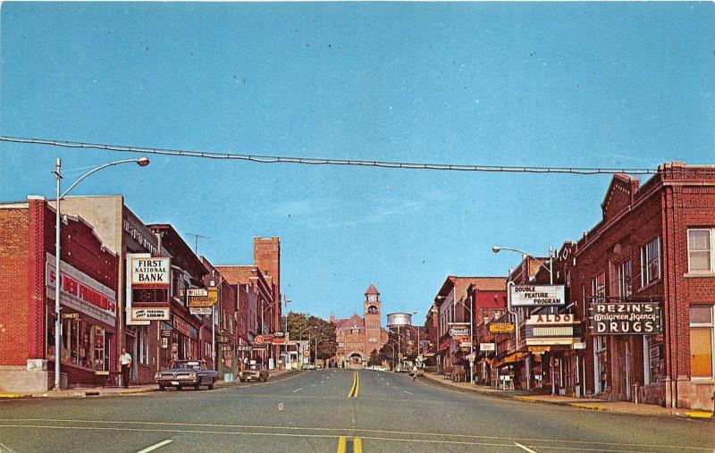 Central Falls Michigan~Superior Avenue~Aldo Theatre~Walgreens-Rexall Drug~1960s