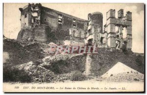 Old Postcard Mont Dore Surroundings Ruins of Chateau Murols