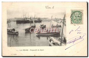 Sete This Old Postcard La Peche flights from Preparations