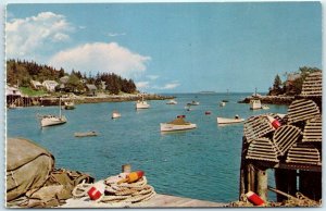 M-22584-1 Lobster Boats and Gear in Coast of Maine New harbor Maine