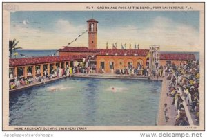 Florida Fort Lauderdale Casino And Pool At The Beach 1938