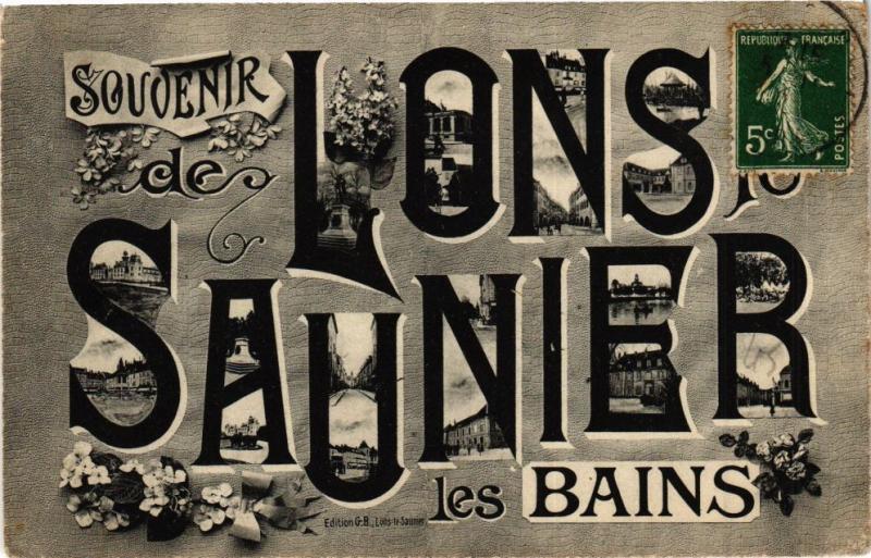 CPA LONS-le-SAUNIER - souvenir (211880)